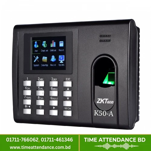 ZKTeco K50A Fingerprint Time Attendance & Access Control