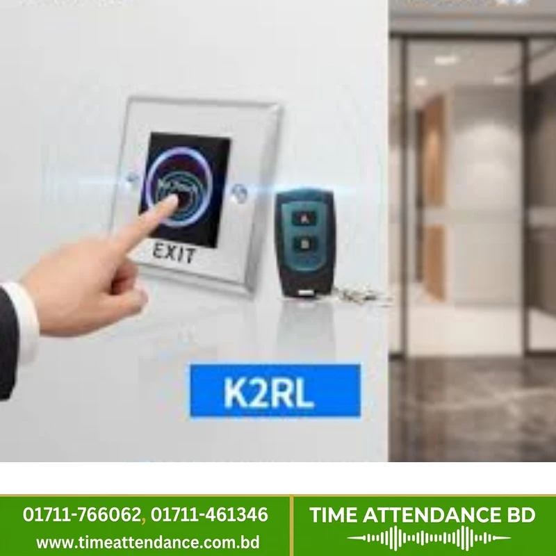 Verbex K2RL No Touch Exit Button – Door Release Switch for Access Control (COM/NO/NC) with Double Button Remote