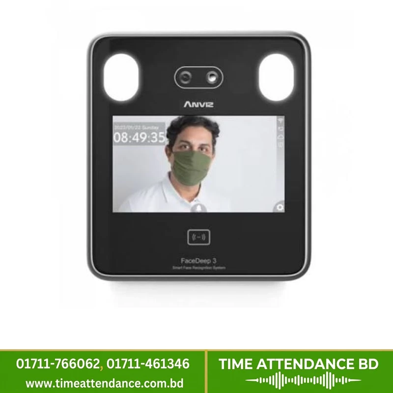 Anviz FaceDeep 3 IRT Smart Face Recognition Terminal with Body Temperature Detection