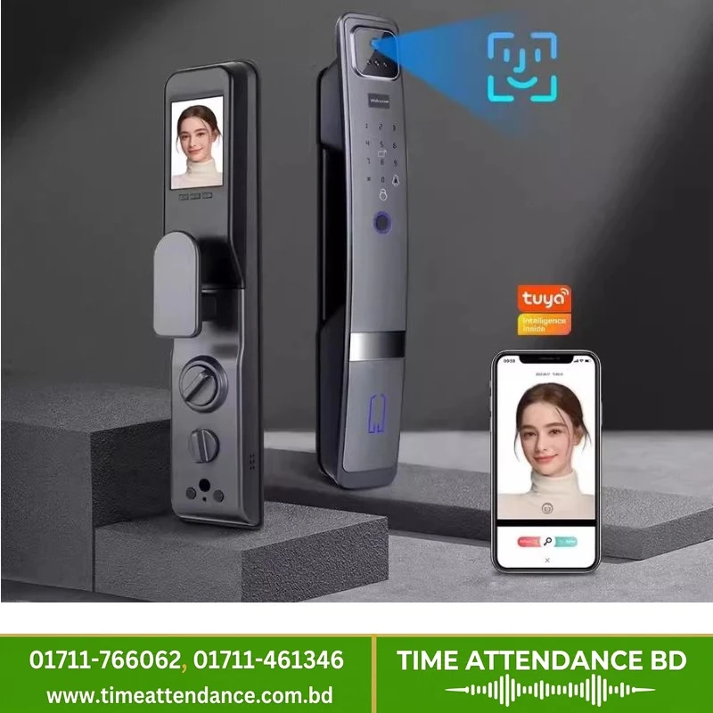 Verbex VT-H20 Automatic Electronic Fingerprint Lock WIFI Smart Lock 3D Face Recognition Digital Door Lock With Camera