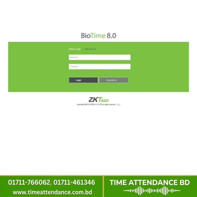 ZKTeco BioTime 8.0 Time Attendance Software